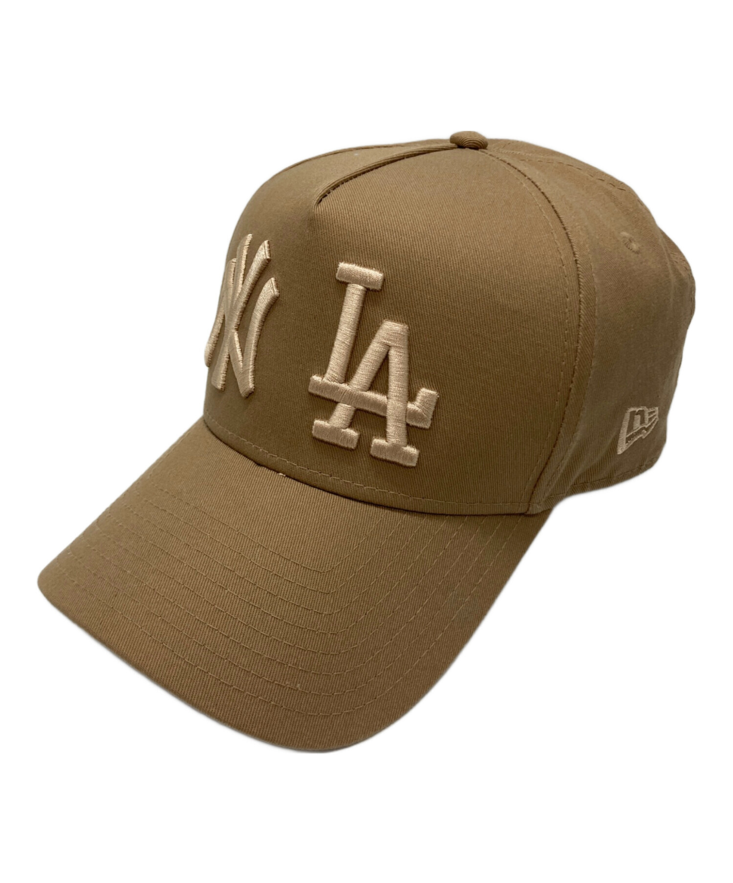 中古・古着通販】New Era (ニューエラ) ダブルロゴキャップ ベージュ