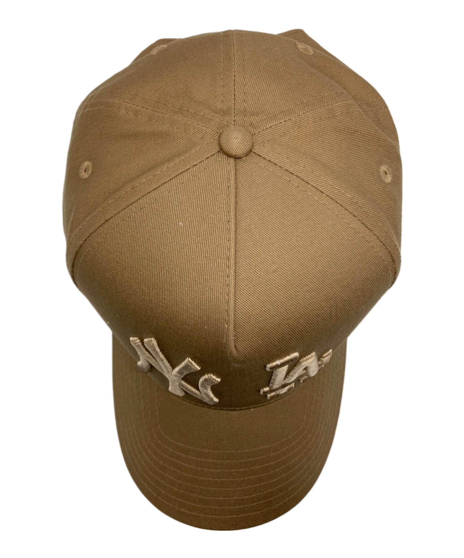 中古・古着通販】New Era (ニューエラ) ダブルロゴキャップ ベージュ