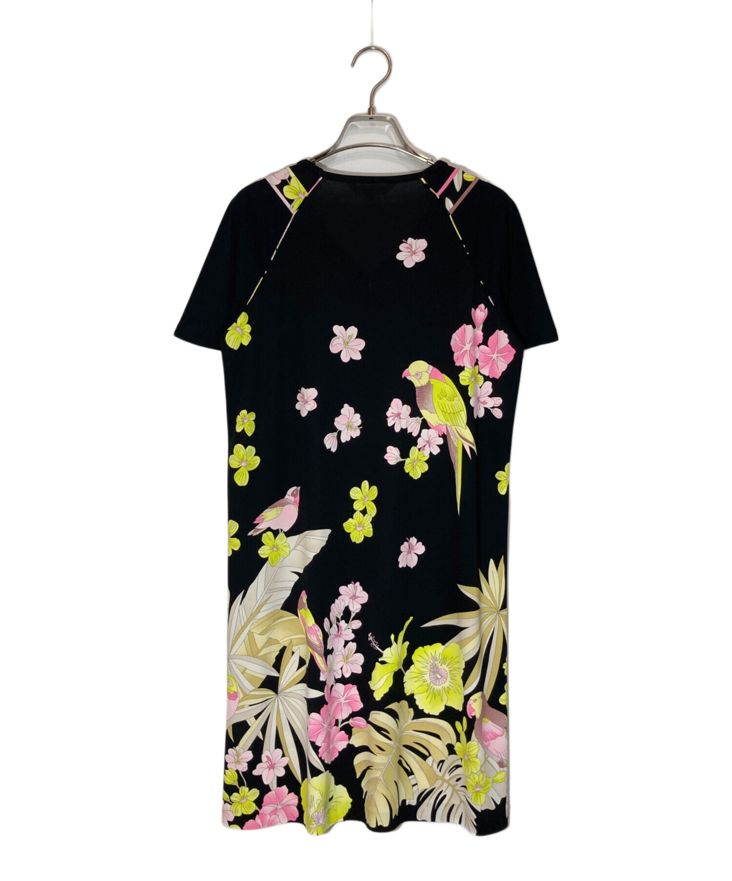 LEONARD FASHION 半袖ワンピースLサイズ 中古・古着通販】LEONARD SPORT (レオナール スポーツ) 花柄半袖