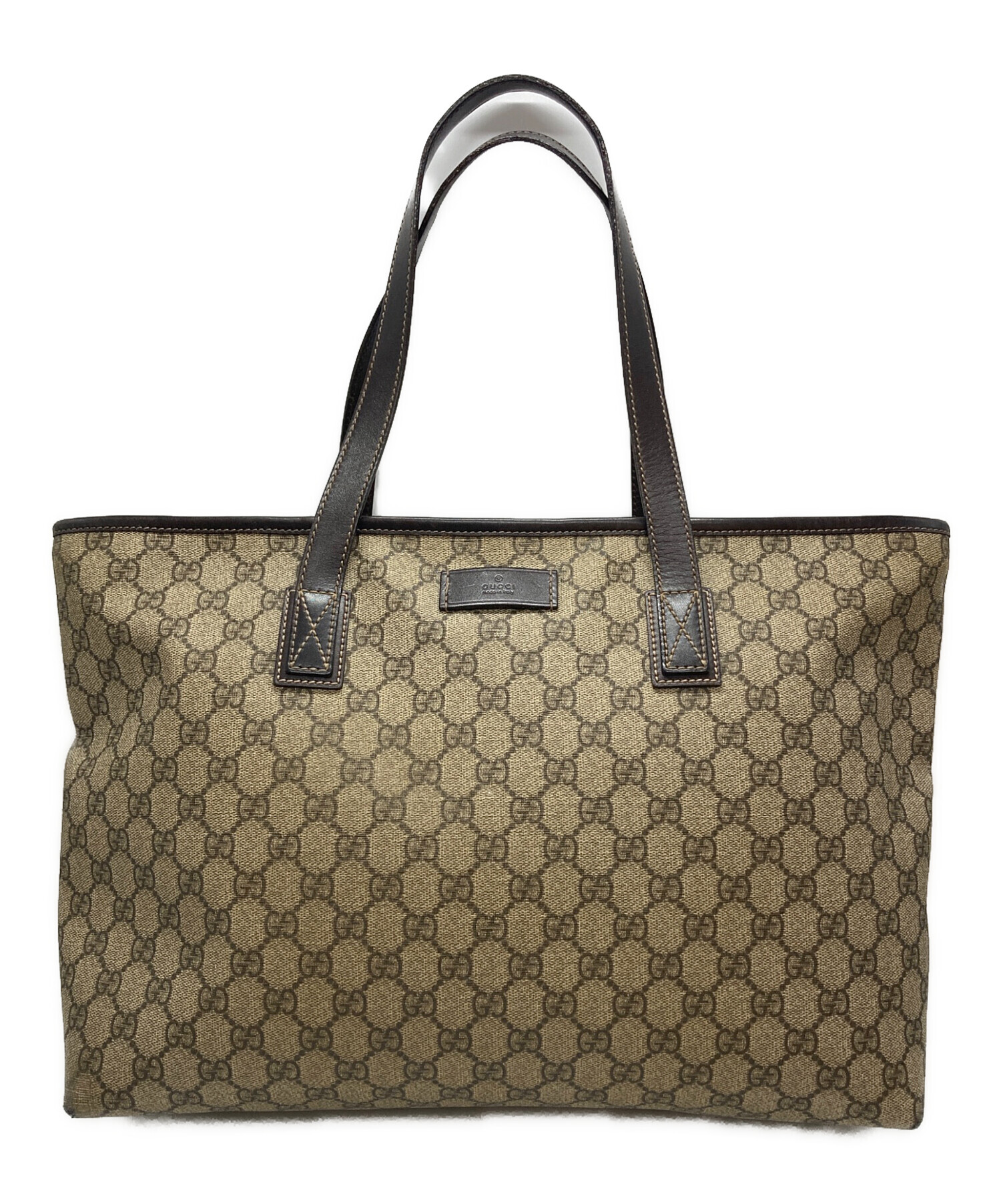 中古・古着通販】GUCCI (グッチ) GGスプリーム トートバッグ ベージュ