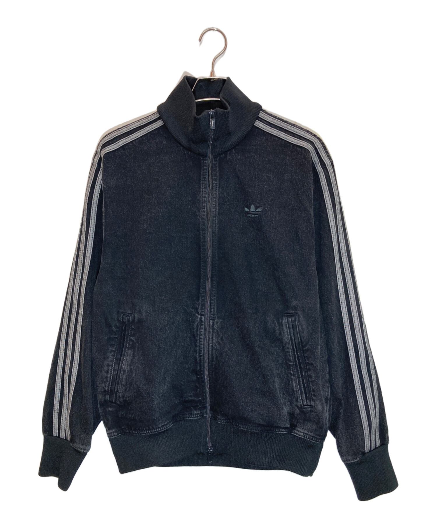 希少M⭐️adidasアディカラー デニム ファイヤーバード トラックトップ 黒 中古・古着通販】adidas (アディダス) アディカラー デニム ファイヤー