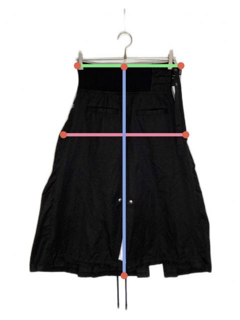 クリスチャンダダ　レイヤード　ドッキングプリーツスカート　アシンメトリー 中古・古着通販】CHRISTIAN DADA (クリスチャンダダ) レイヤード