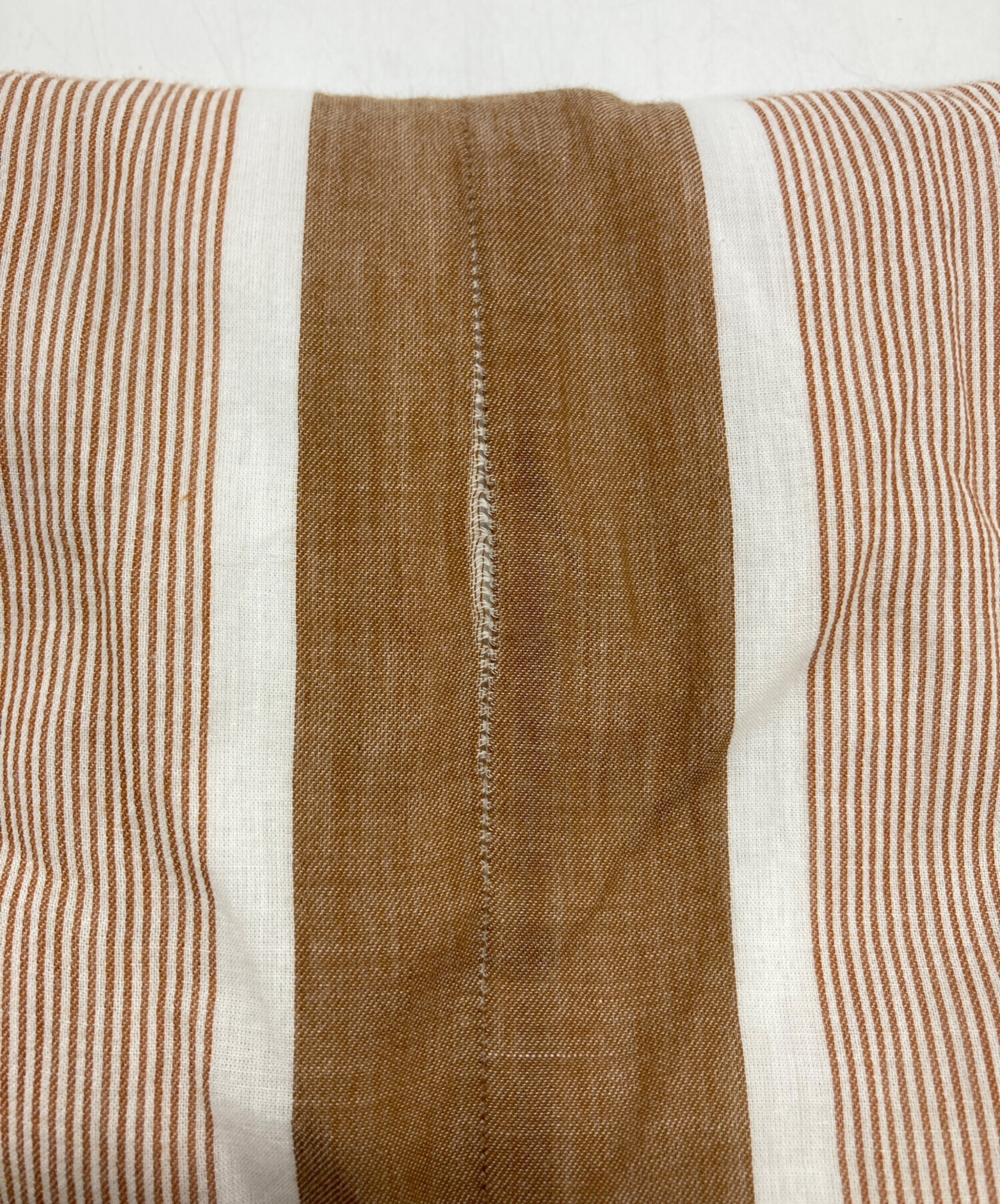 中古・古着通販】ne quittez pas (ヌキテパ) Cotton Stripe V Neck