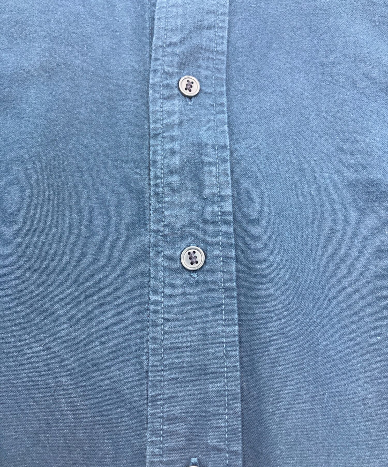 中古・古着通販】KITH (キス) バンドカラー半袖シャツ ネイビー サイズ