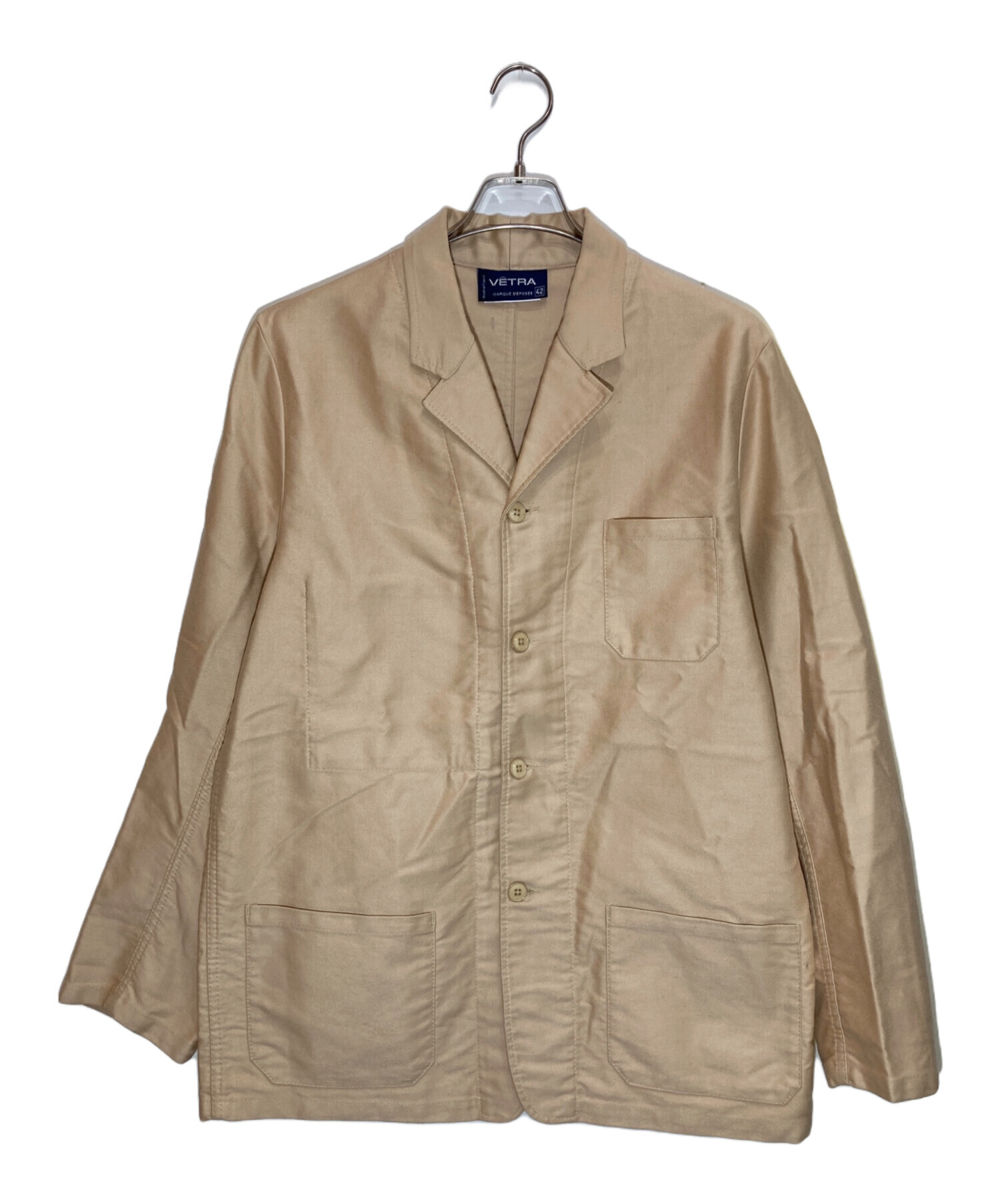 りょくちゃさま専用★VETRA / B-Shop限定リネンベージュカバーオール 中古・古着通販】VETRA (ベトラ) カバーオール ベージュ サイズ:42