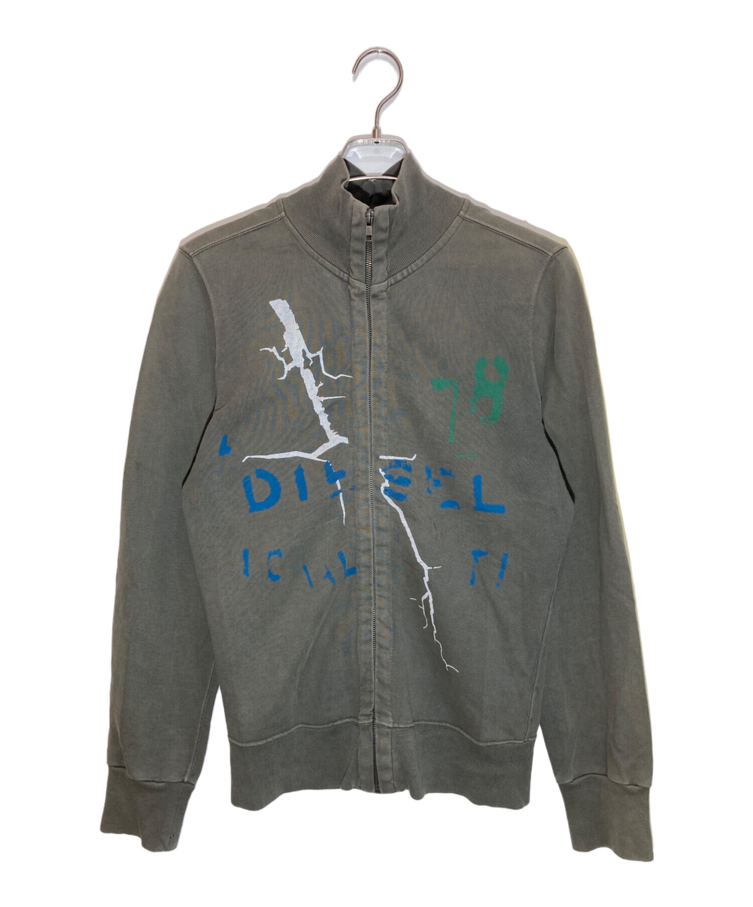 中古・古着通販】DIESEL (ディーゼル) ジップスウェット カーキ サイズ
