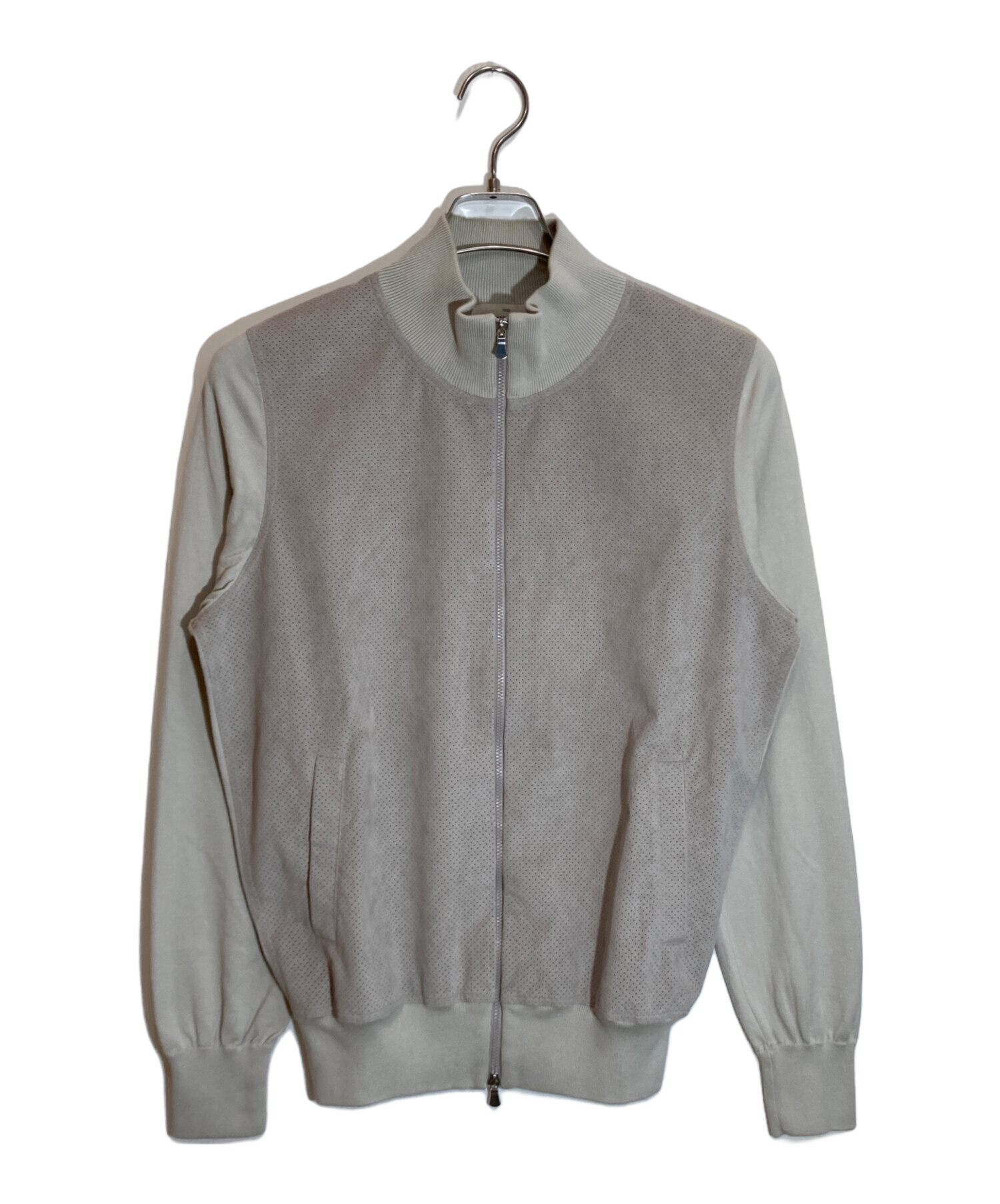 GRAN SASSO グランサッソ ブルゾン（その他） M ベージュ 【古着】【中古】【送料無料】 中古・古着通販】GRAN SASSO (グランサッソ) スタンド ZIP ブルゾン