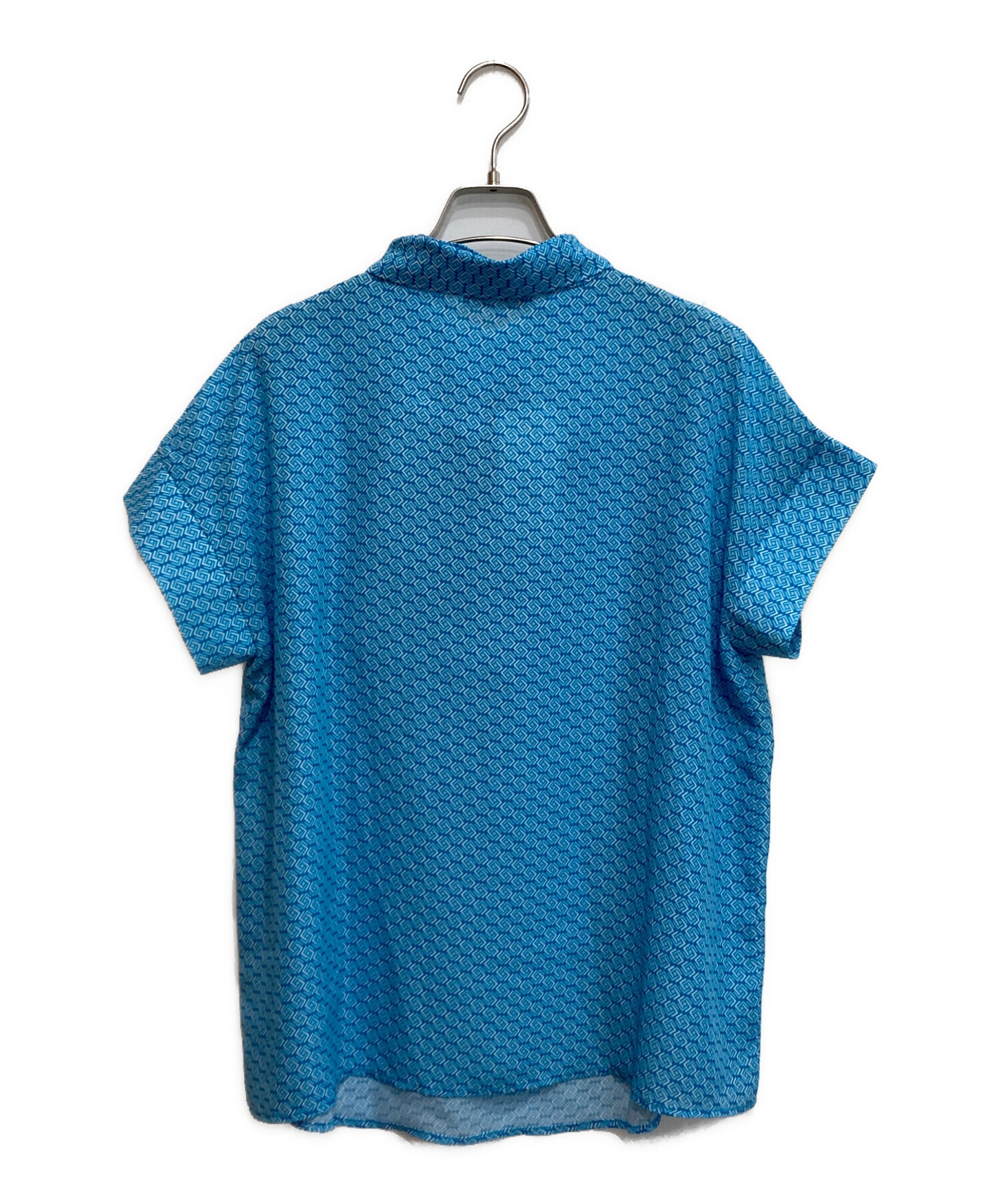 ナラカミーチェ　ボウタイ　半袖　ブラウス　サイズⅢ 中古・古着通販】NARA CAMICIE (ナラカミーチェ) 幾何柄ジョーゼット