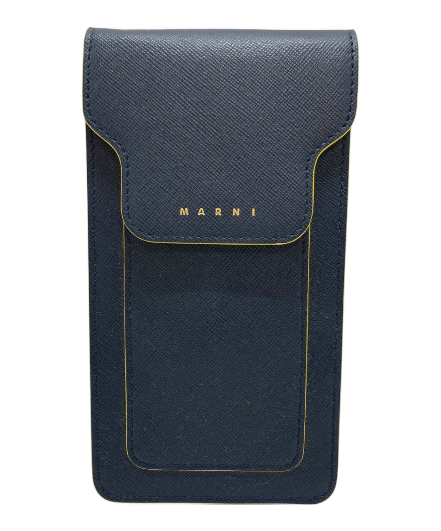 未使用　イタリア製　MARNI マルニ　スマホショルダーバッグ　ラスト1点 中古・古着通販】MARNI (マルニ) スマホショルダーバッグ ネイビー