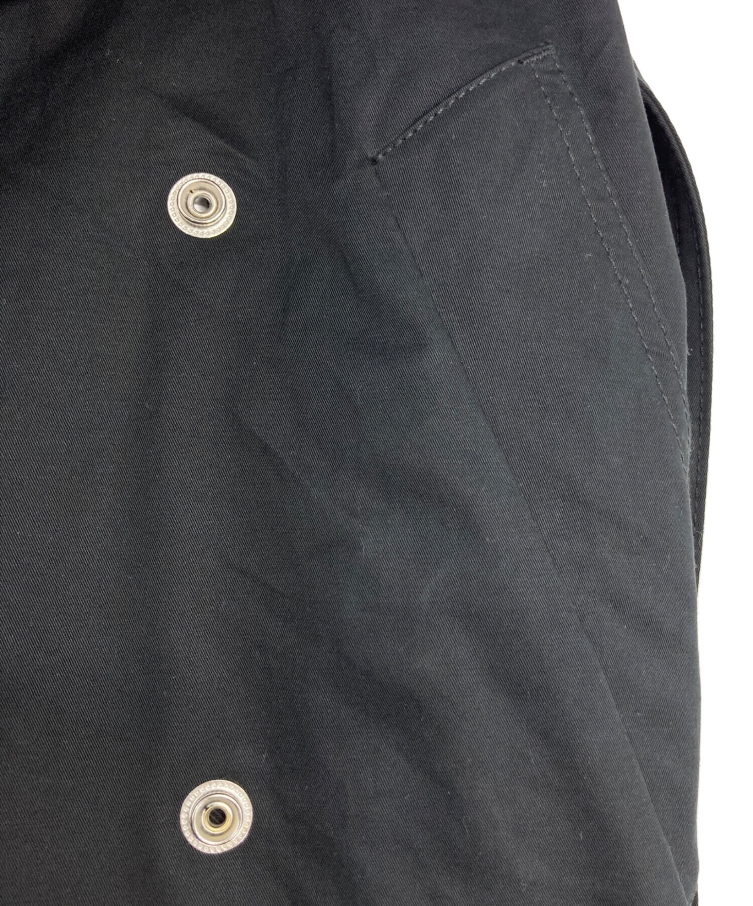 中古・古着通販】DIESEL (ディーゼル) トレンチコート ブラック サイズ