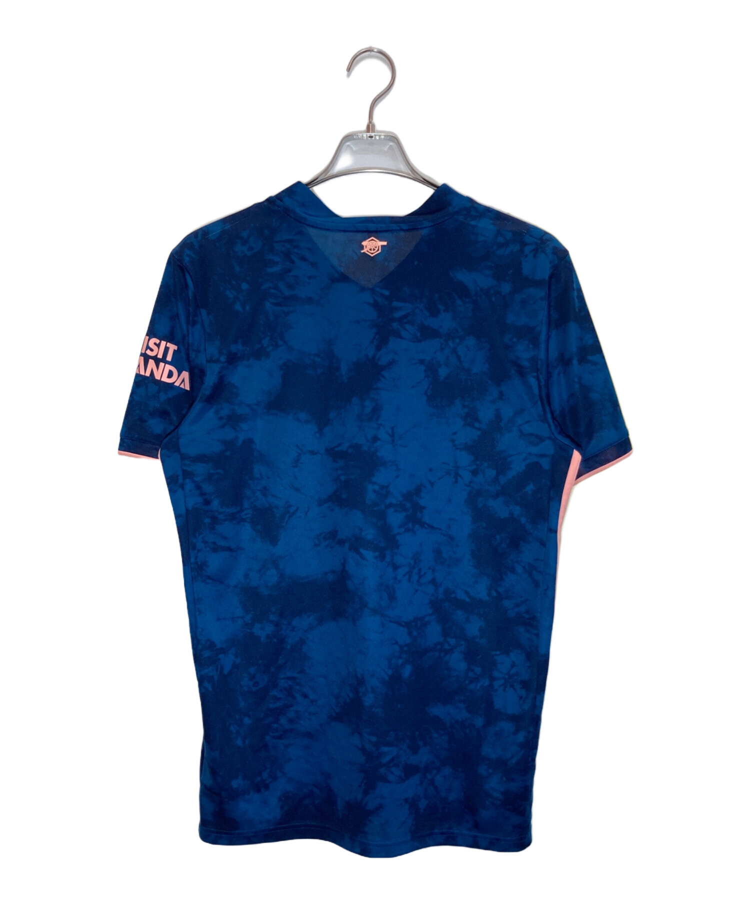 中古・古着通販】adidas (アディダス) ゲームシャツ ネイビー×ピンク