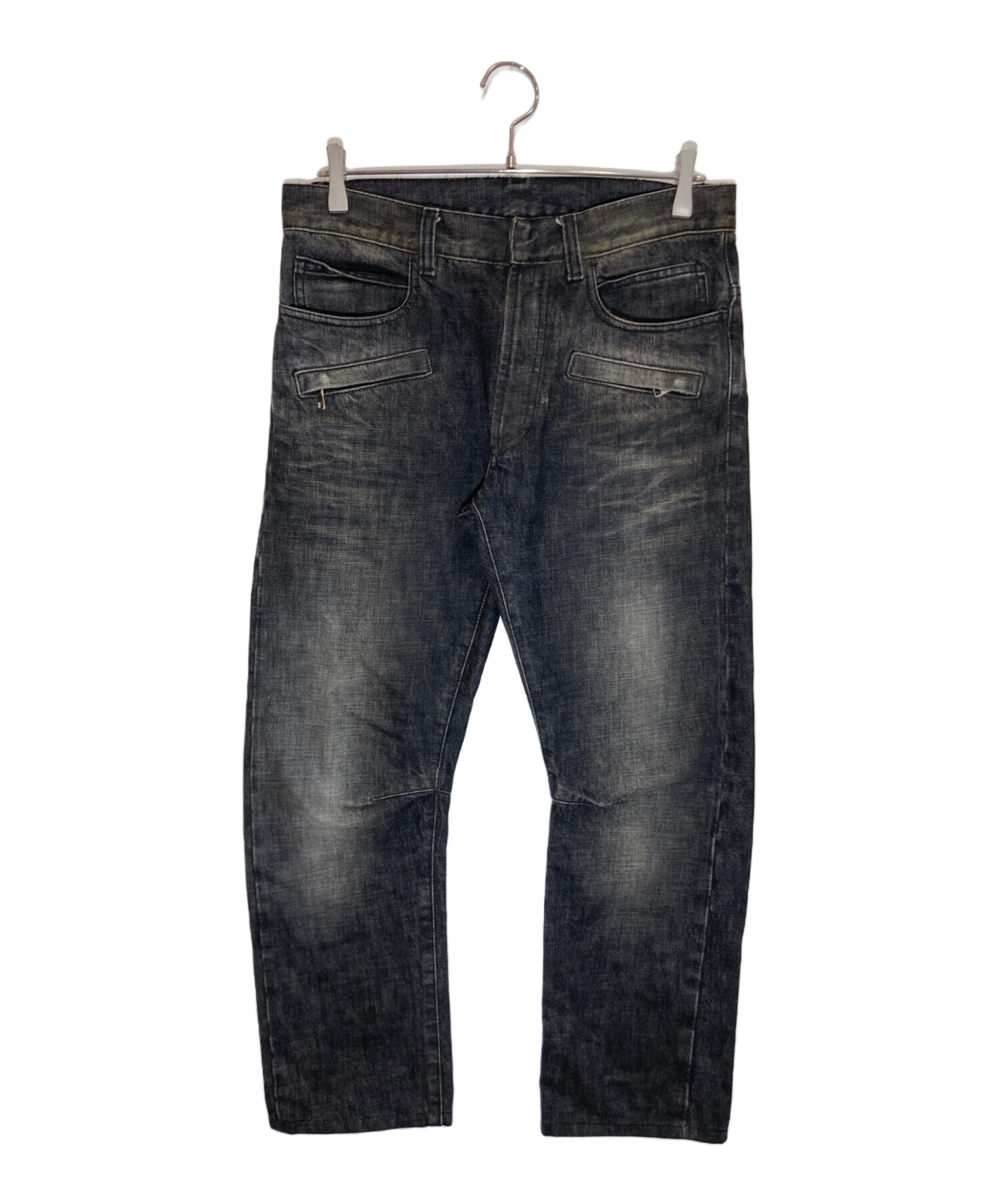 中古・古着通販】BALMAIN (バルマン) デニムパンツ ブラック サイズ