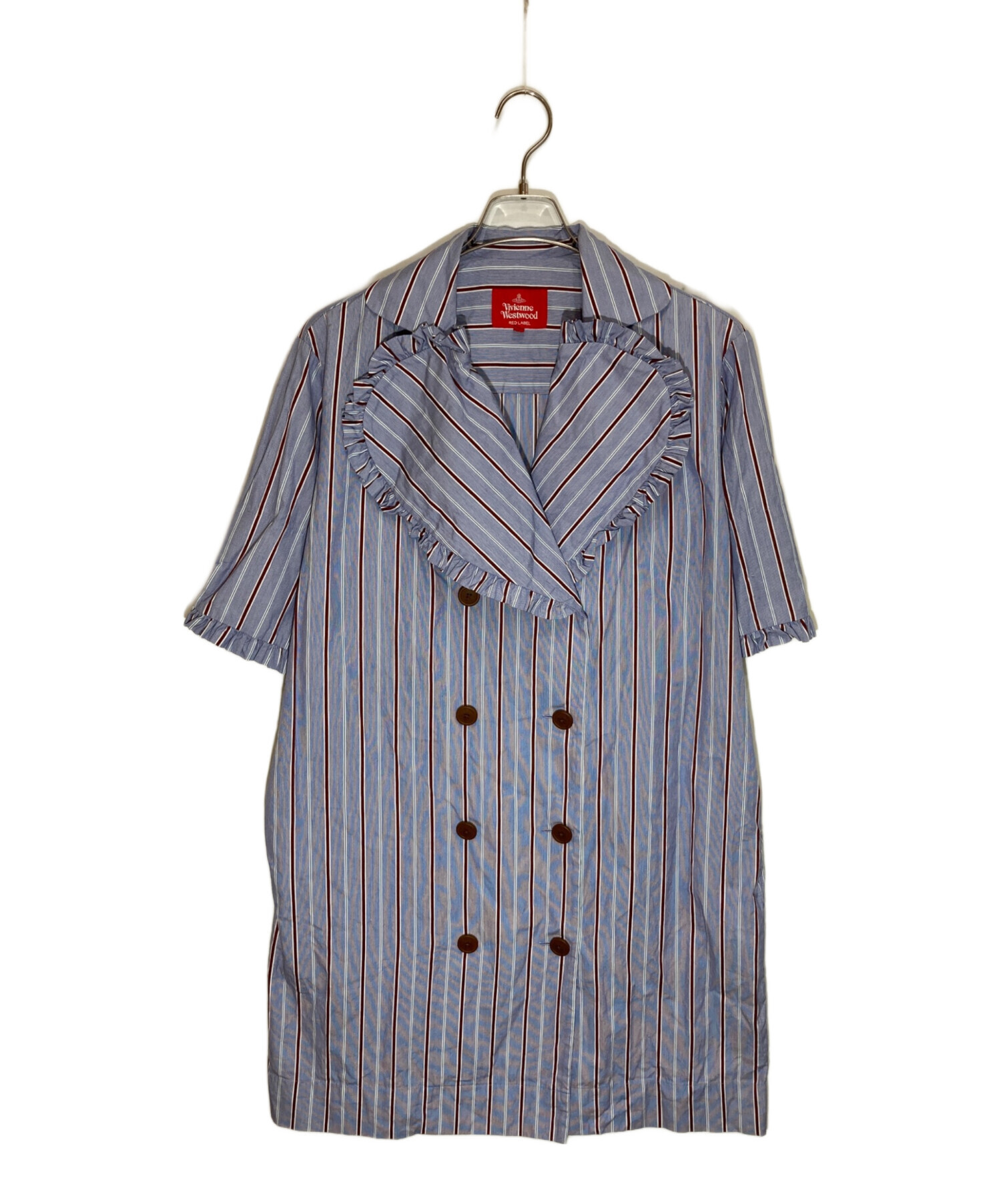 Vivienne Westwood RED LABELストライプシャツワンピース 中古・古着通販】Vivienne Westwood RED LABEL (ヴィヴィアンウエスト