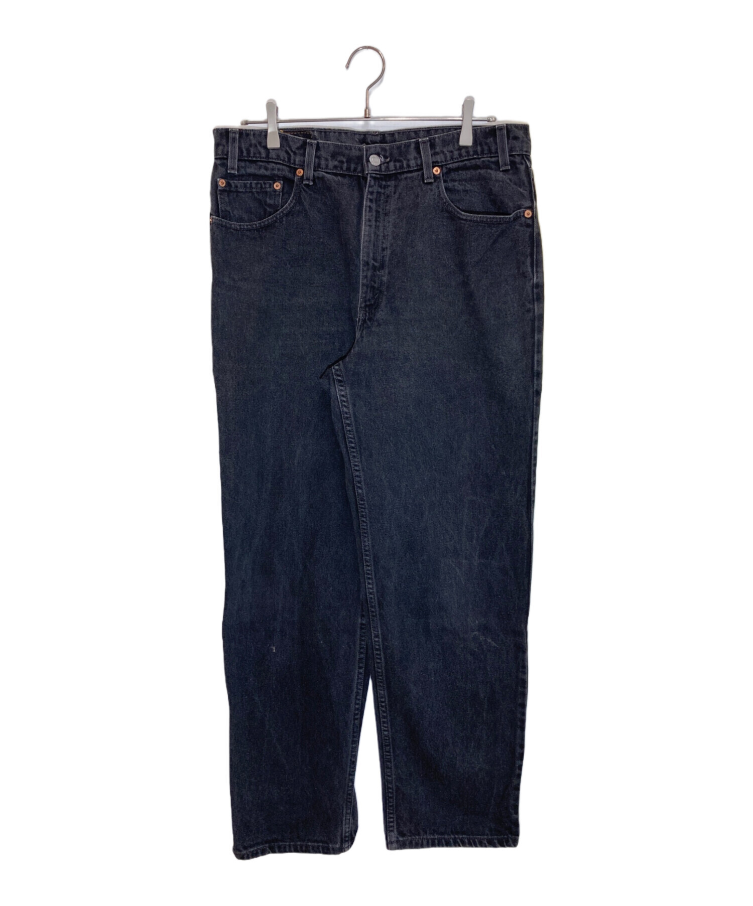 中古・古着通販】LEVI'S (リーバイス) 後染め550ブラックデニムパンツ