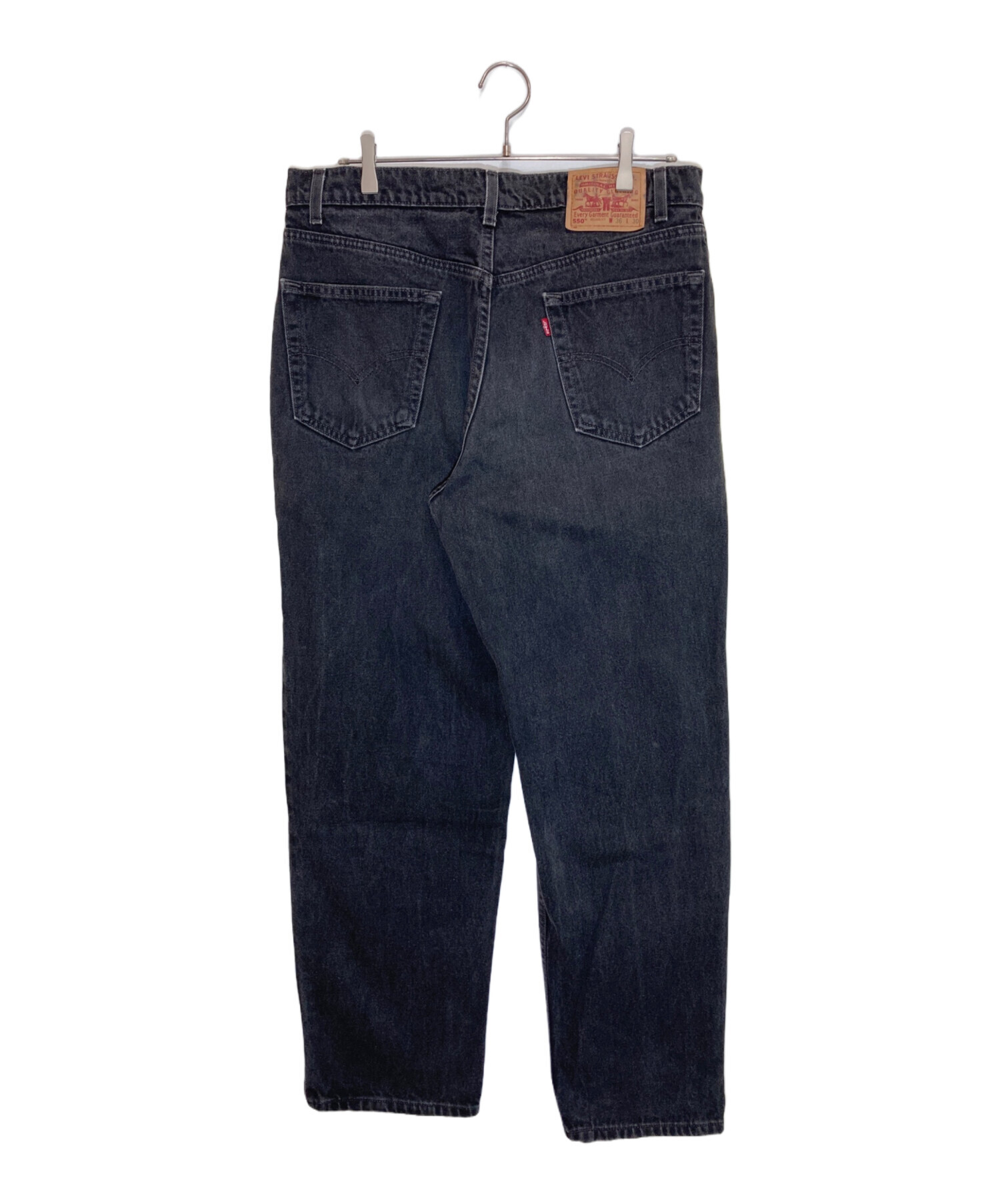 中古・古着通販】LEVI'S (リーバイス) 後染め550ブラックデニムパンツ