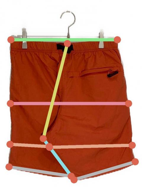 中古・古着通販】GRAMICCI (グラミチ) SHELL PACKABLE SHORTS オレンジ
