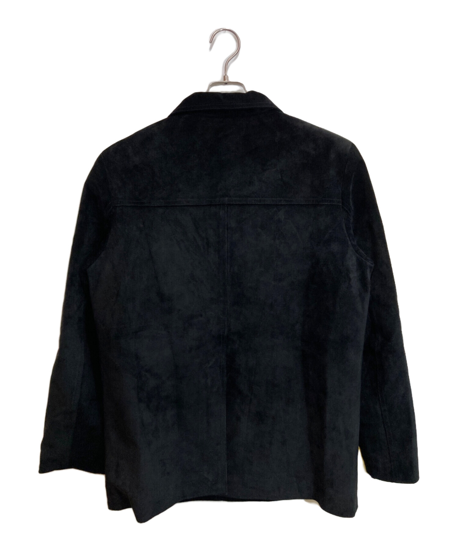 中古・古着通販】pasterip (パセリ) Suede leather jacket ブラック 
