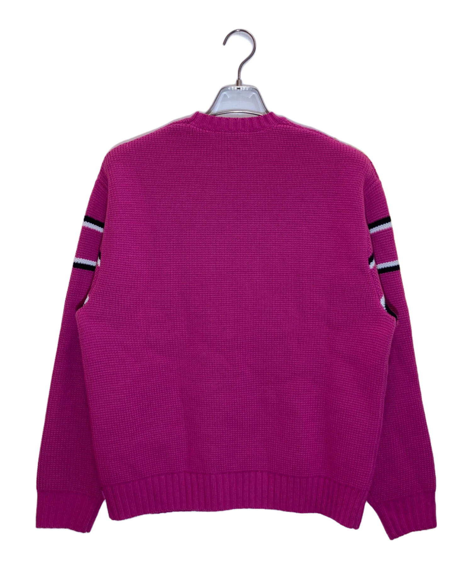 中古・古着通販】Supreme (シュプリーム) chest stripe sweater ピンク