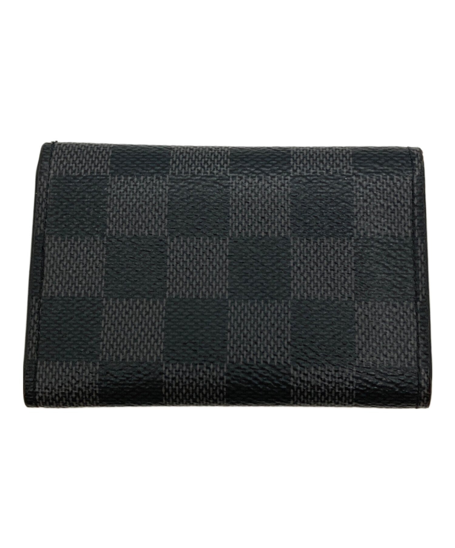 Louis Vuitton 黒レザーキーケース 中古・古着通販】LOUIS VUITTON (ルイ ヴィトン) キーケース ブラック