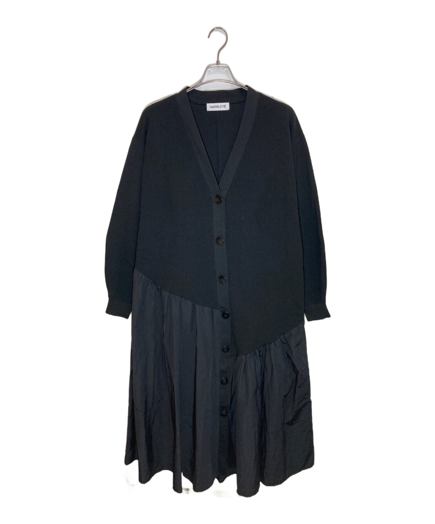 中古・古着通販】HeRIN.CYE (ヘリンドットサイ) Jersey cardigan dress