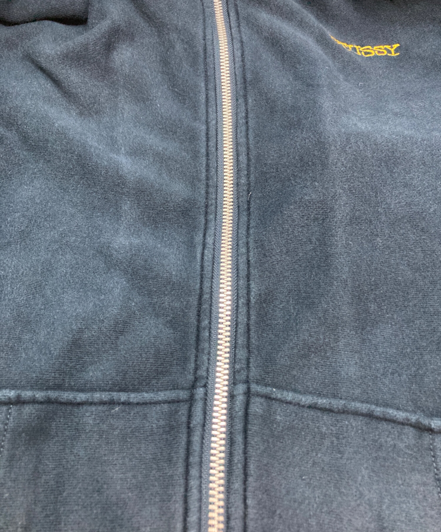 中古・古着通販】stussy (ステューシー) ロゴ刺繍ジップパーカー