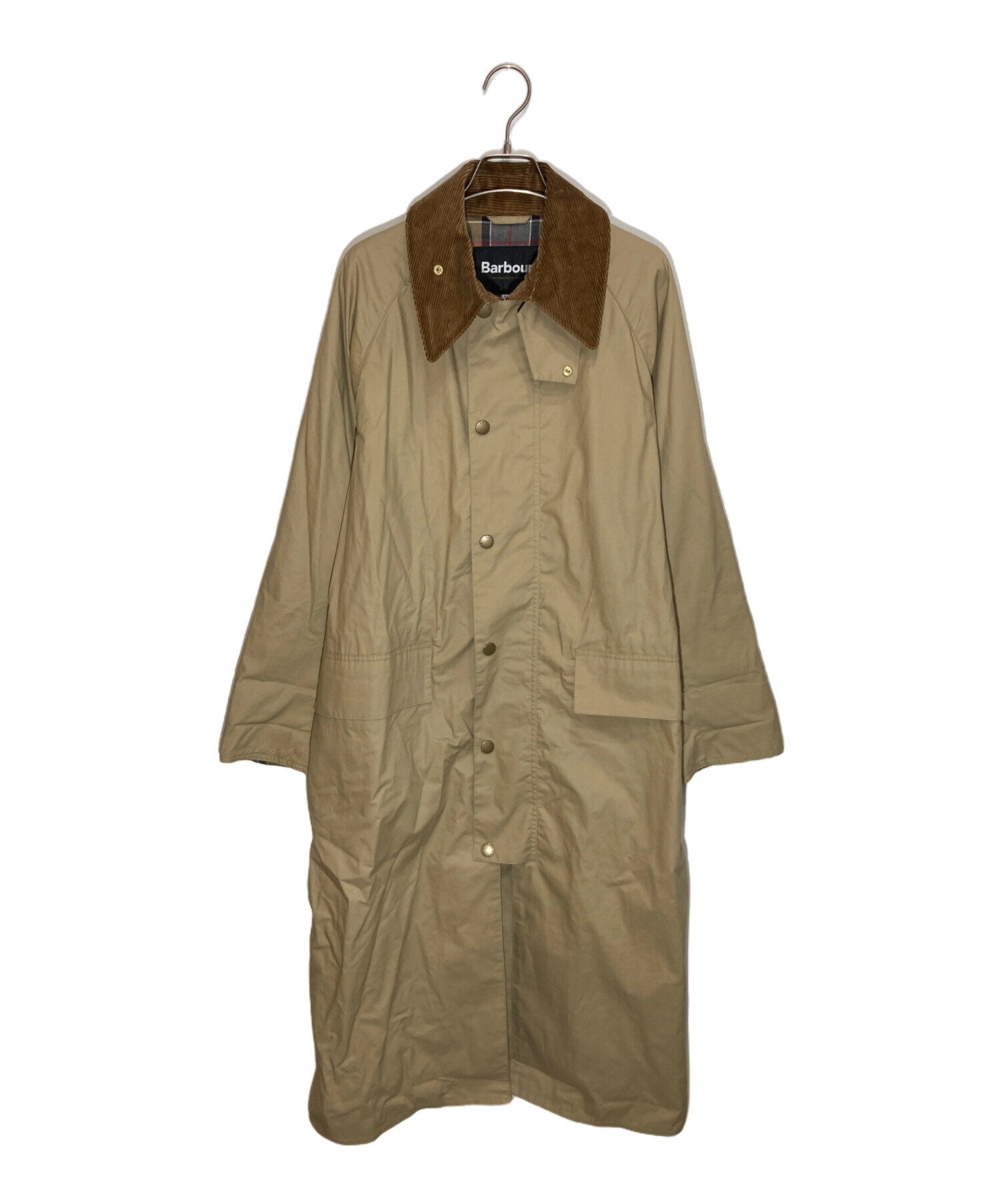 Barbour Burghley OS ロングコート 36 中古・古着通販】Barbour (バブアー) OS BURGHLEY ノンワックスロング