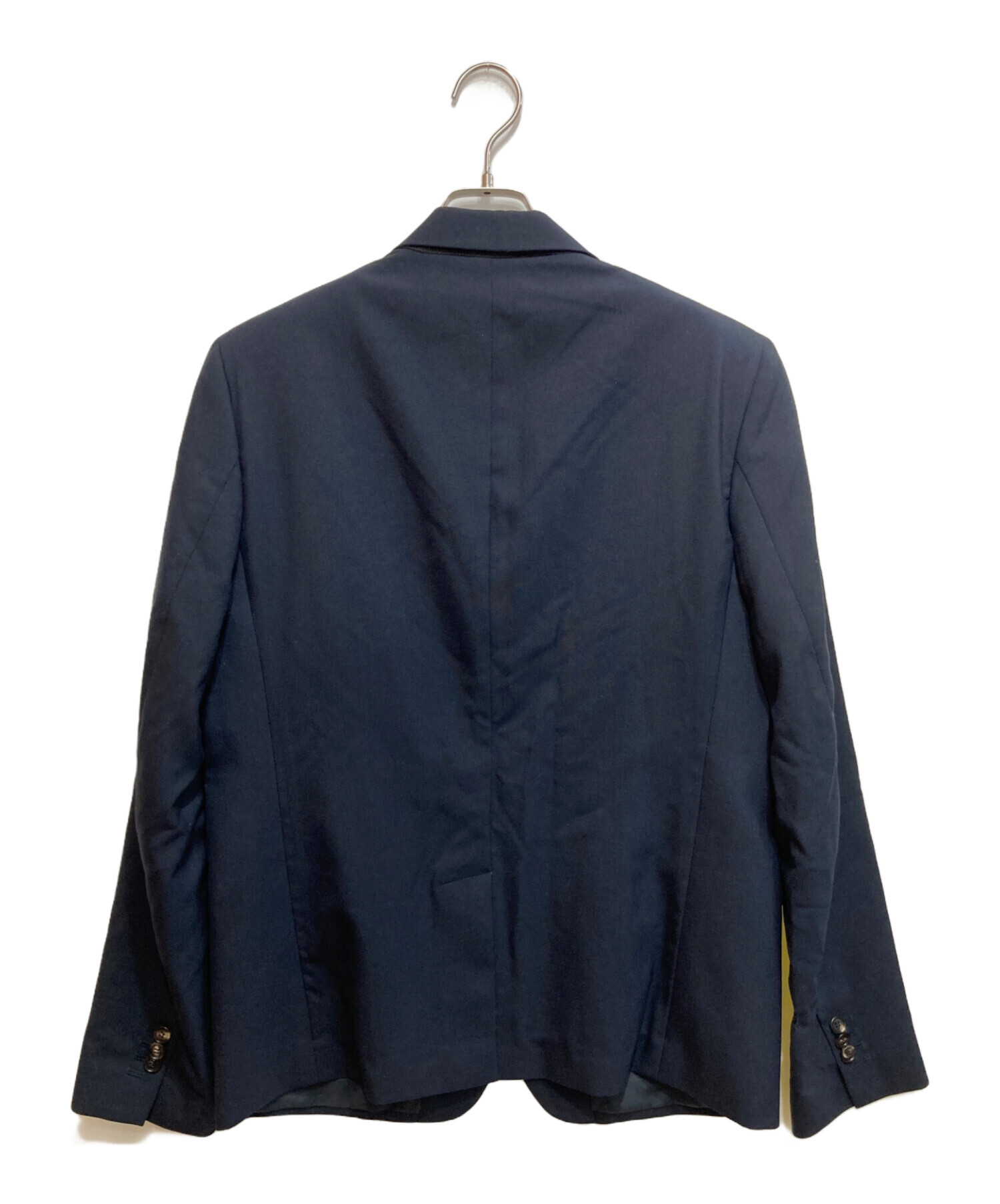 【国内正規品】MARNI ウールジャケット ネイビー 44 中古・古着通販】MARNI (マルニ) ウールテーラードジャケット ネイビー