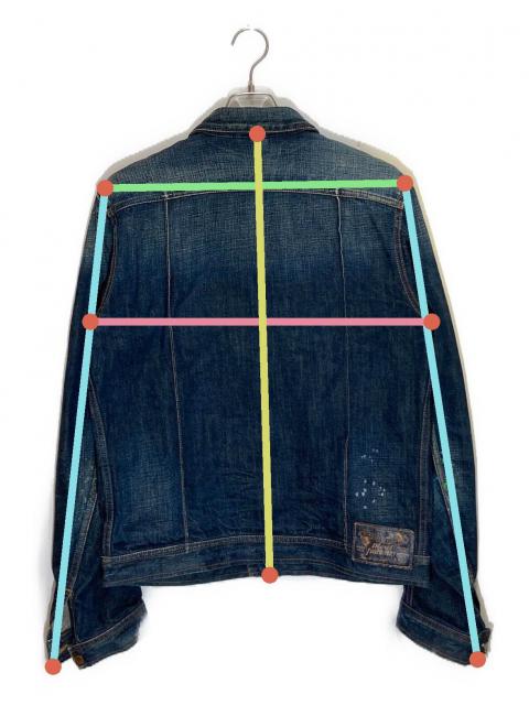 中古・古着通販】DIESEL (ディーゼル) ペイント加工デニムジャケット