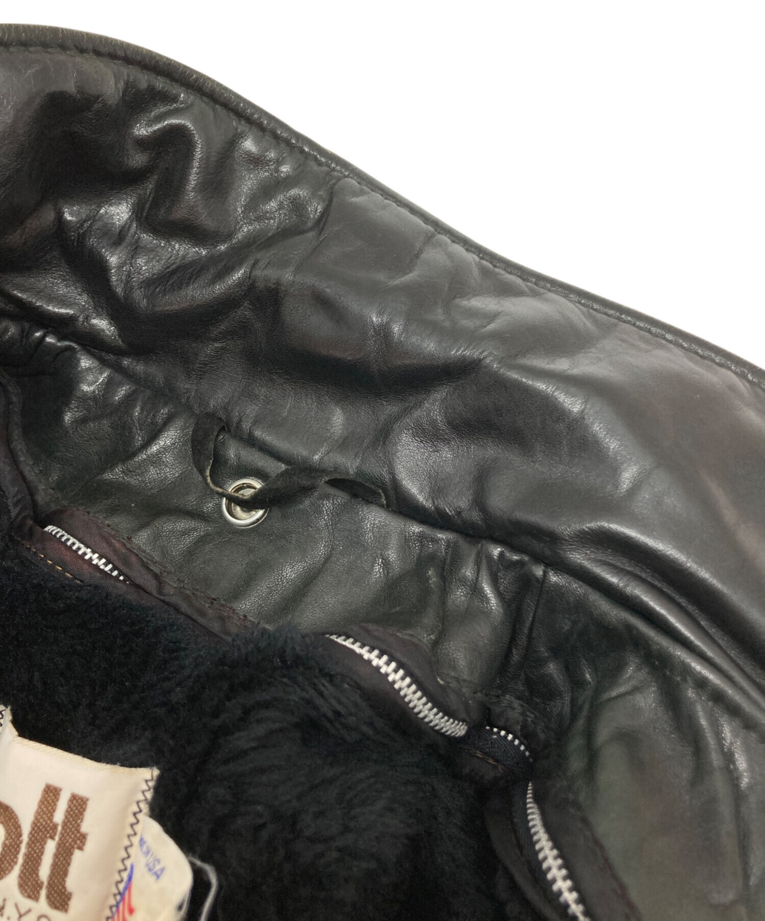 中古・古着通販】Schott (ショット) G-1フライトジャケット ブラック