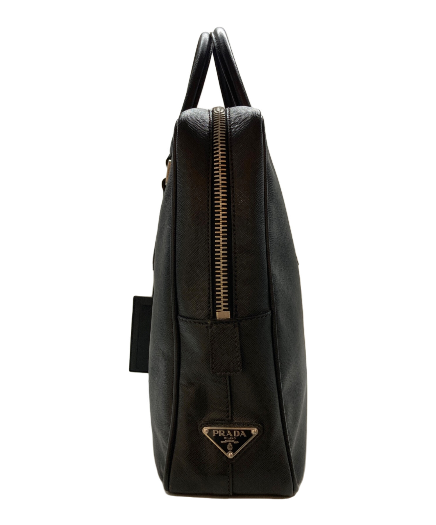 中古・古着通販】PRADA (プラダ) サフィアーノレザーブリーフケース