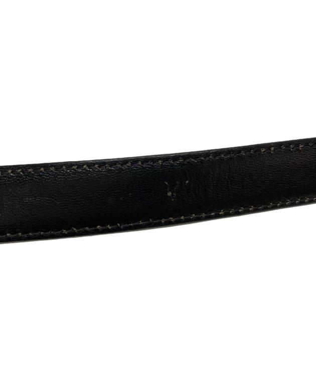 中古・古着通販】CELINE (セリーヌ) 馬車金具レザーベルト ブラック