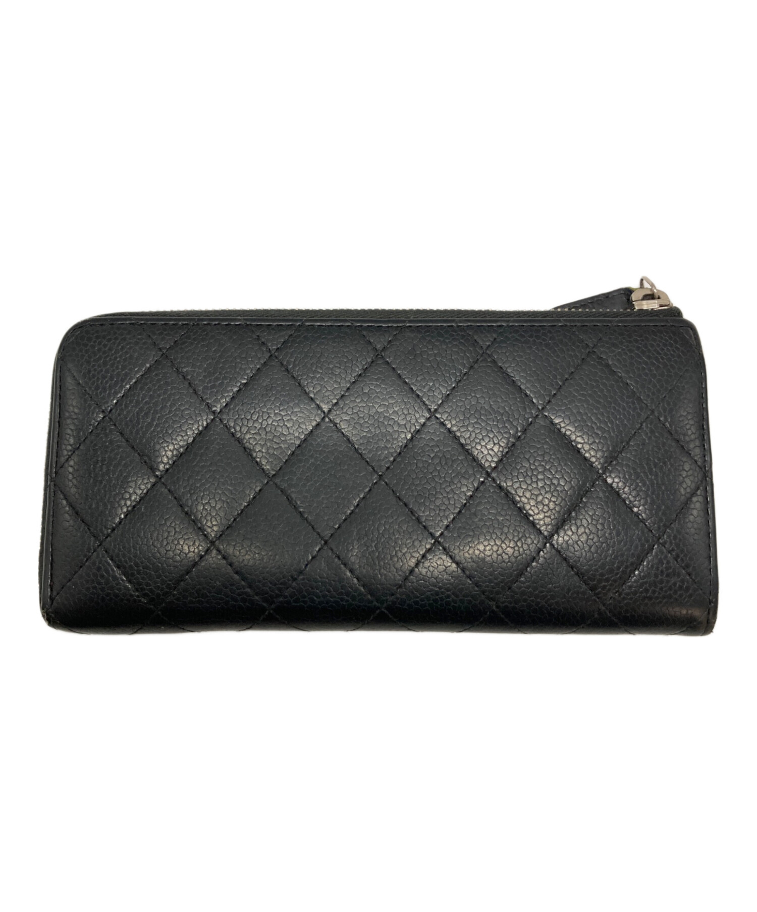 中古・古着通販】CHANEL (シャネル) ココマークキャビアスキンL字