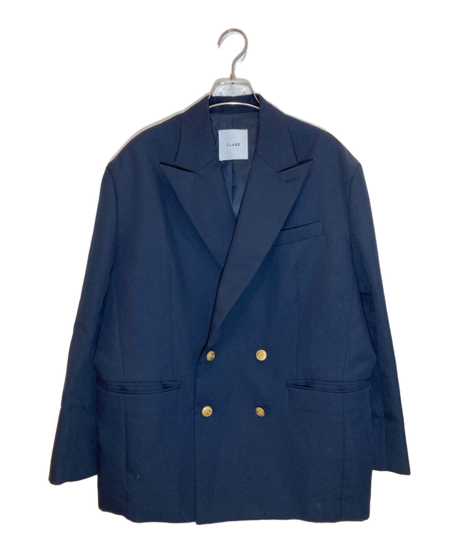 中古・古着通販】CLANE (クラネ) OVER SHOULDER GOLD BUTTON BLAZER