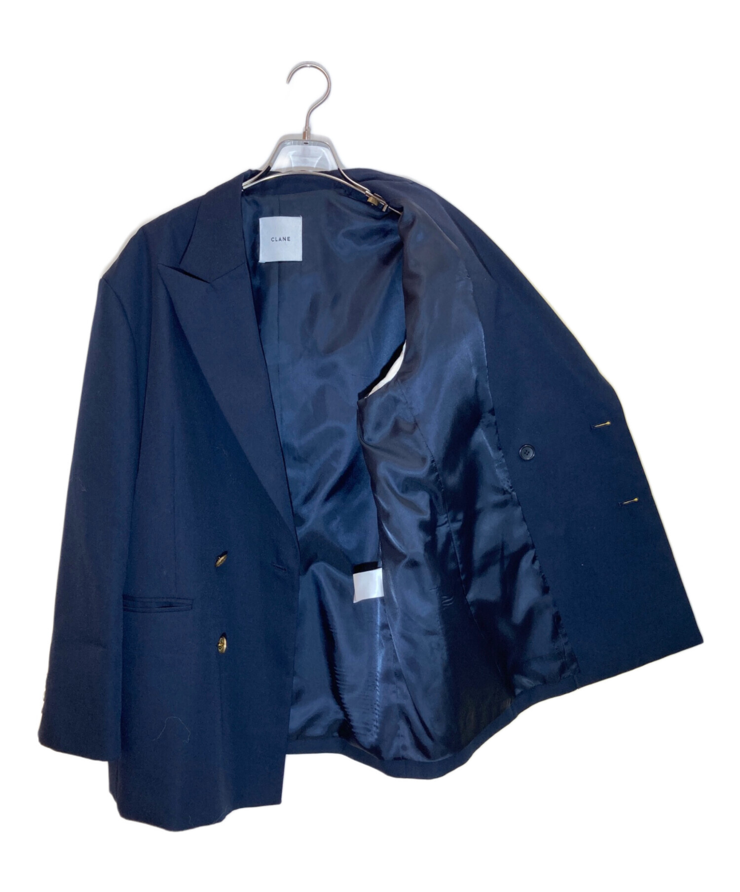 中古・古着通販】CLANE (クラネ) OVER SHOULDER GOLD BUTTON BLAZER
