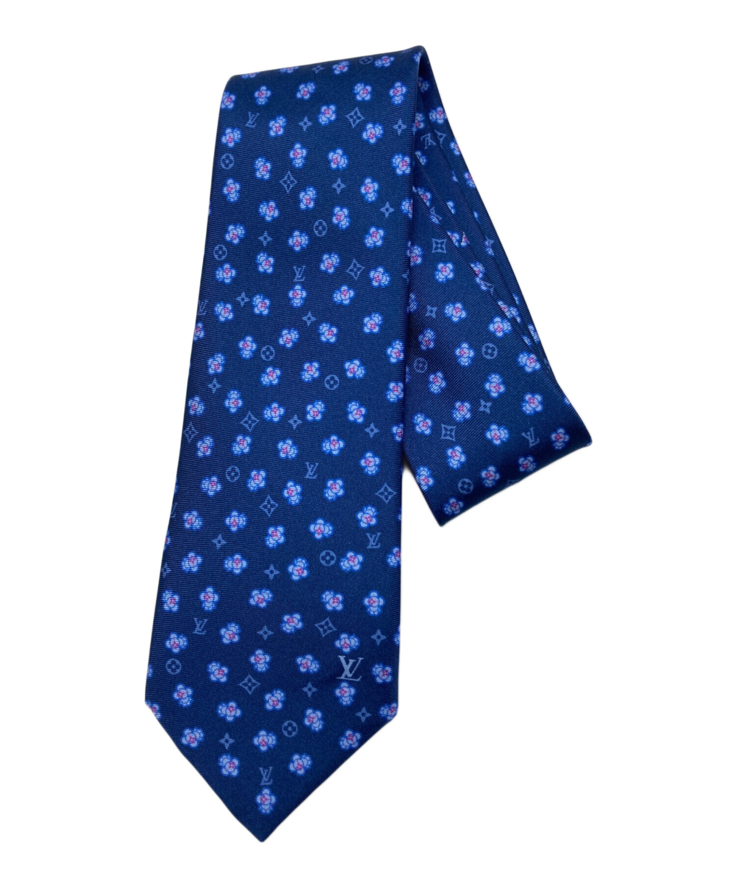 未使用級 ルイヴィトン Louis Vuitton ネクタイ ネイビー ドット 中古・古着通販】LOUIS VUITTON (ルイ ヴィトン) ネクタイ