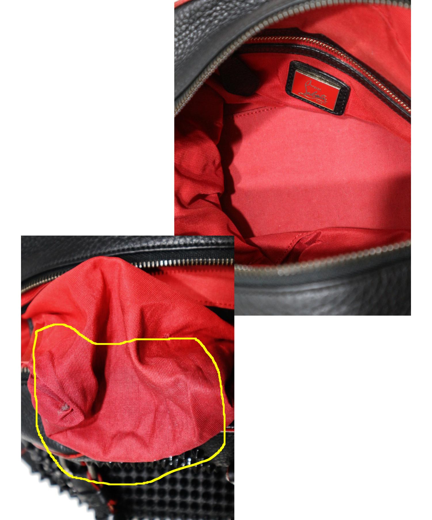 クリスチャンルブタン Christian Louboutin  スタッズ ワンショルダー  ハンドバッグ レザー 中古 中古・古着通販】Christian Louboutin (クリスチャンルブタン