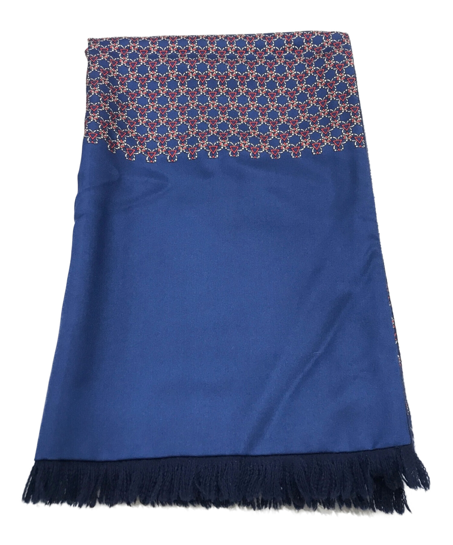 美品　HERMES　エルメス　マフラー　アンゴラ　シルク　ユニセックス HERMES マフラー シルク アンゴラ