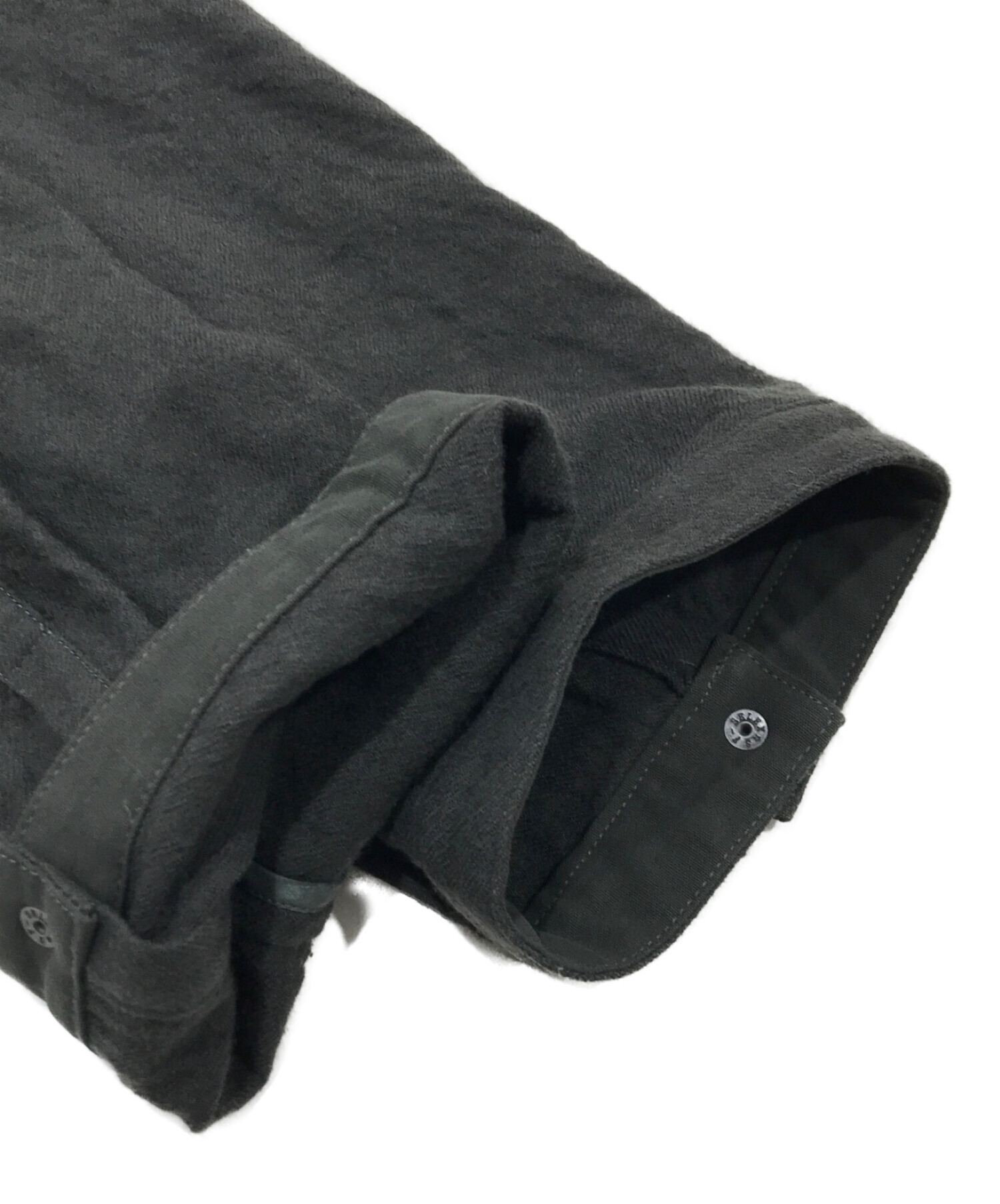 中古・古着通販】Y's (ワイズ) サイドスナップボタンウールシャツ