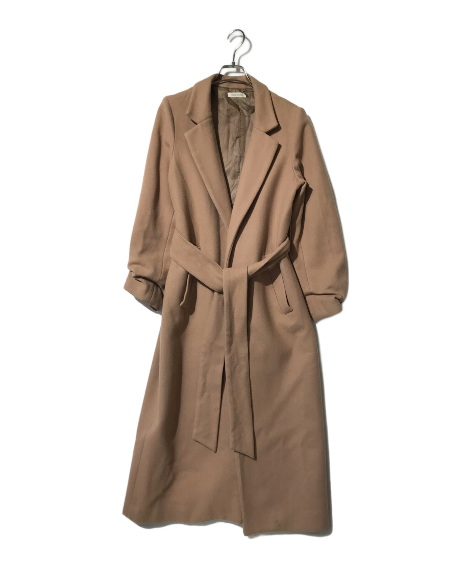 Casafline ベージュ ウールコート 中古・古着通販】CASA FLINE (カーサフライン) ロングウール