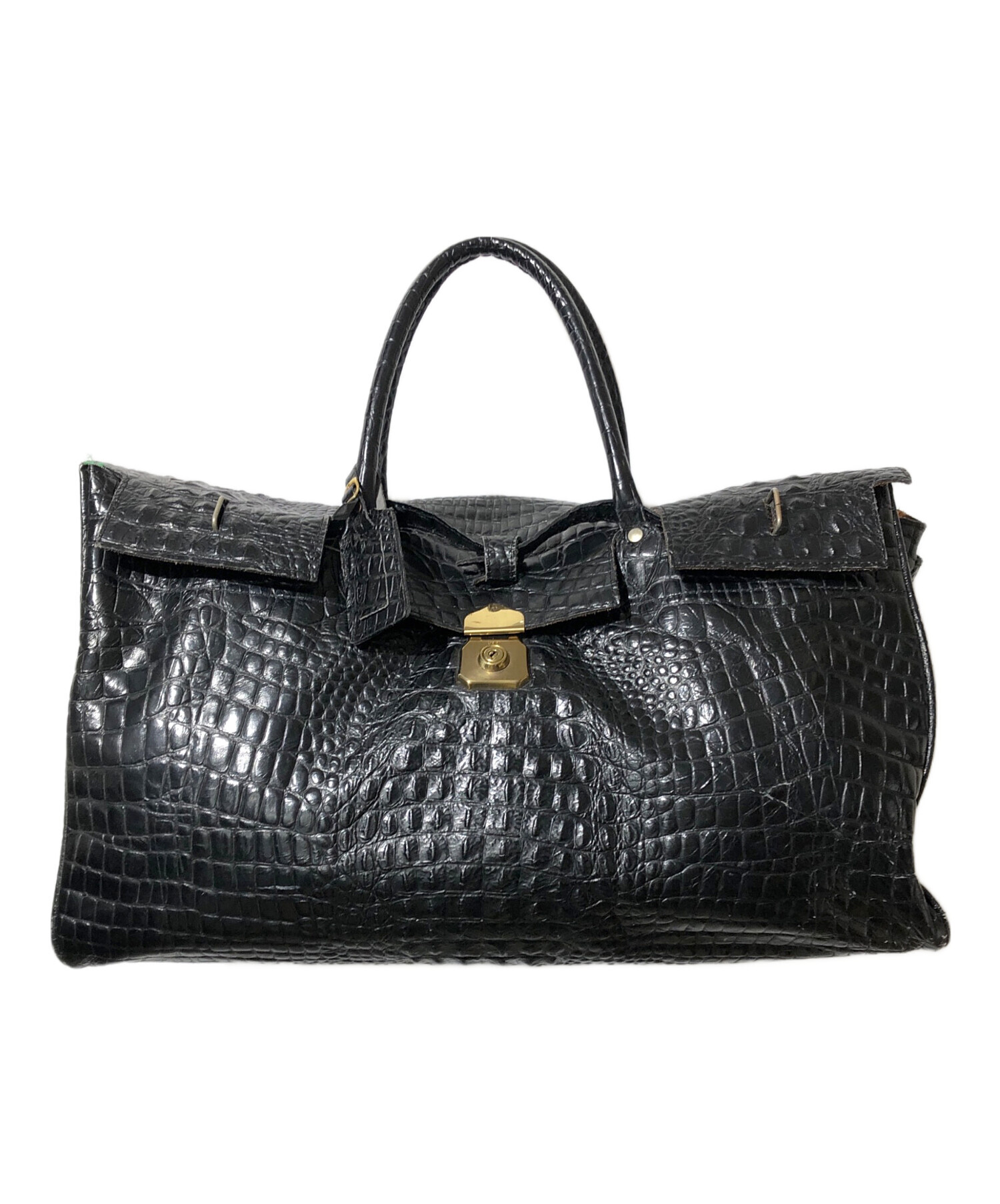 中古・古着通販】CHENEY (チェイニー) レザー型押しボストン