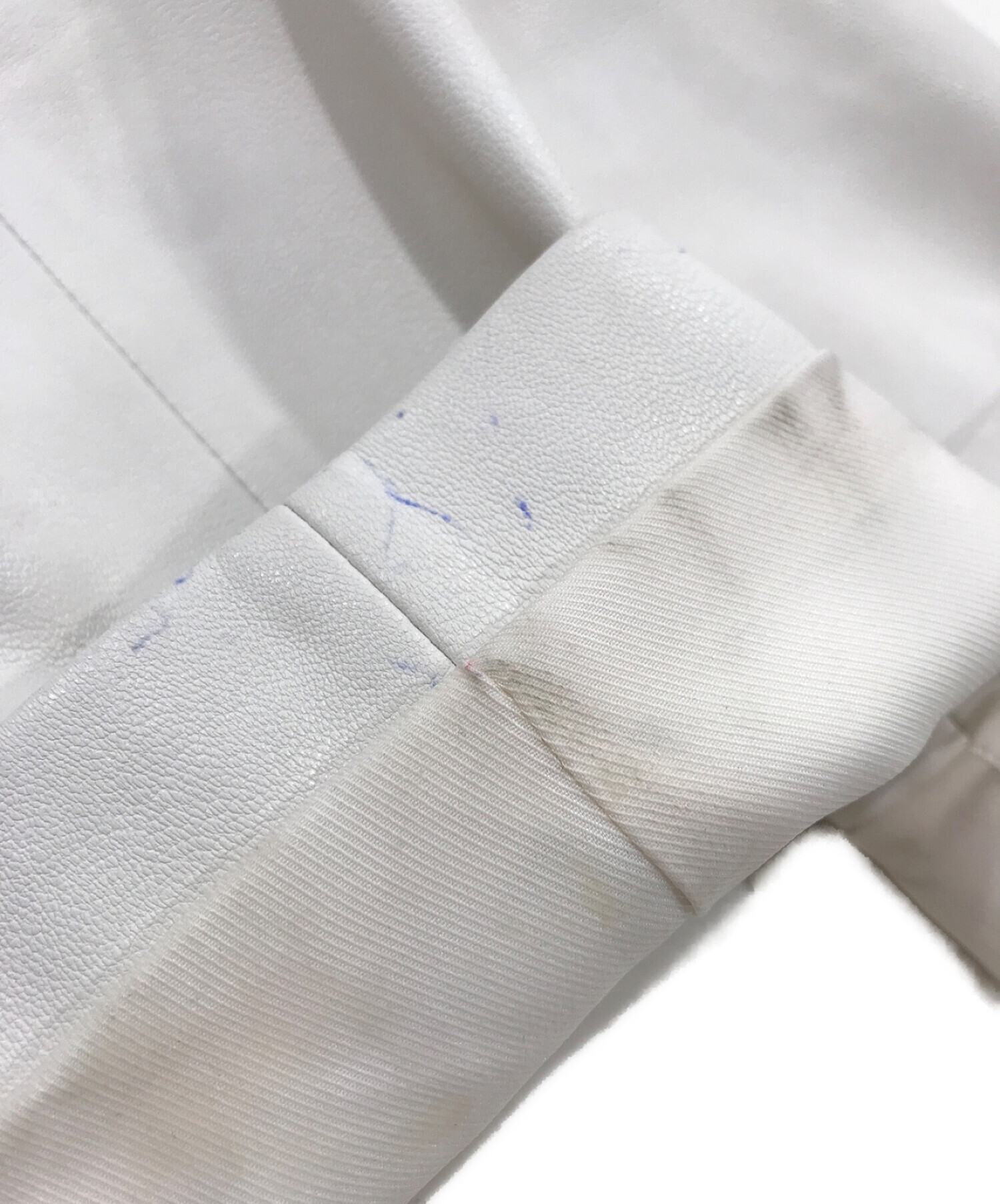 中古・古着通販】CELFORD (セルフォード) ノーカラーフェイクレザー