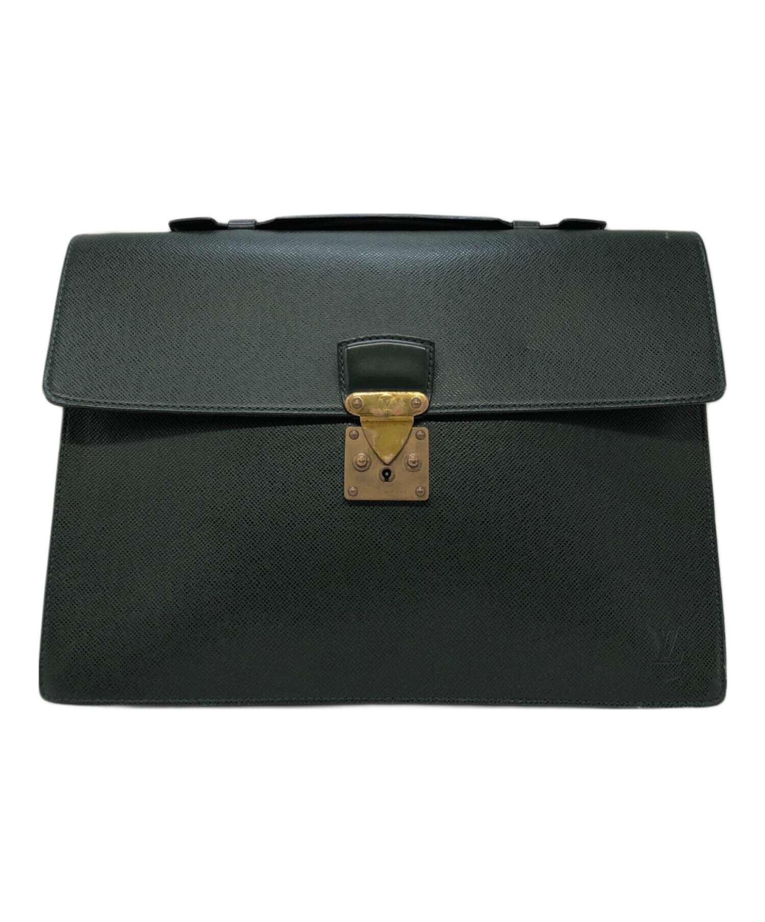 【極美品 使用僅か】ルイヴィトン Louis Vuitton タイガ セルヴィエット クラド ビジネスバッグ ブリーフケース メンズ かばん 定価約16万 ヴィトンのビジネスバッグ・タイガ セルヴィエット クラド LOUIS