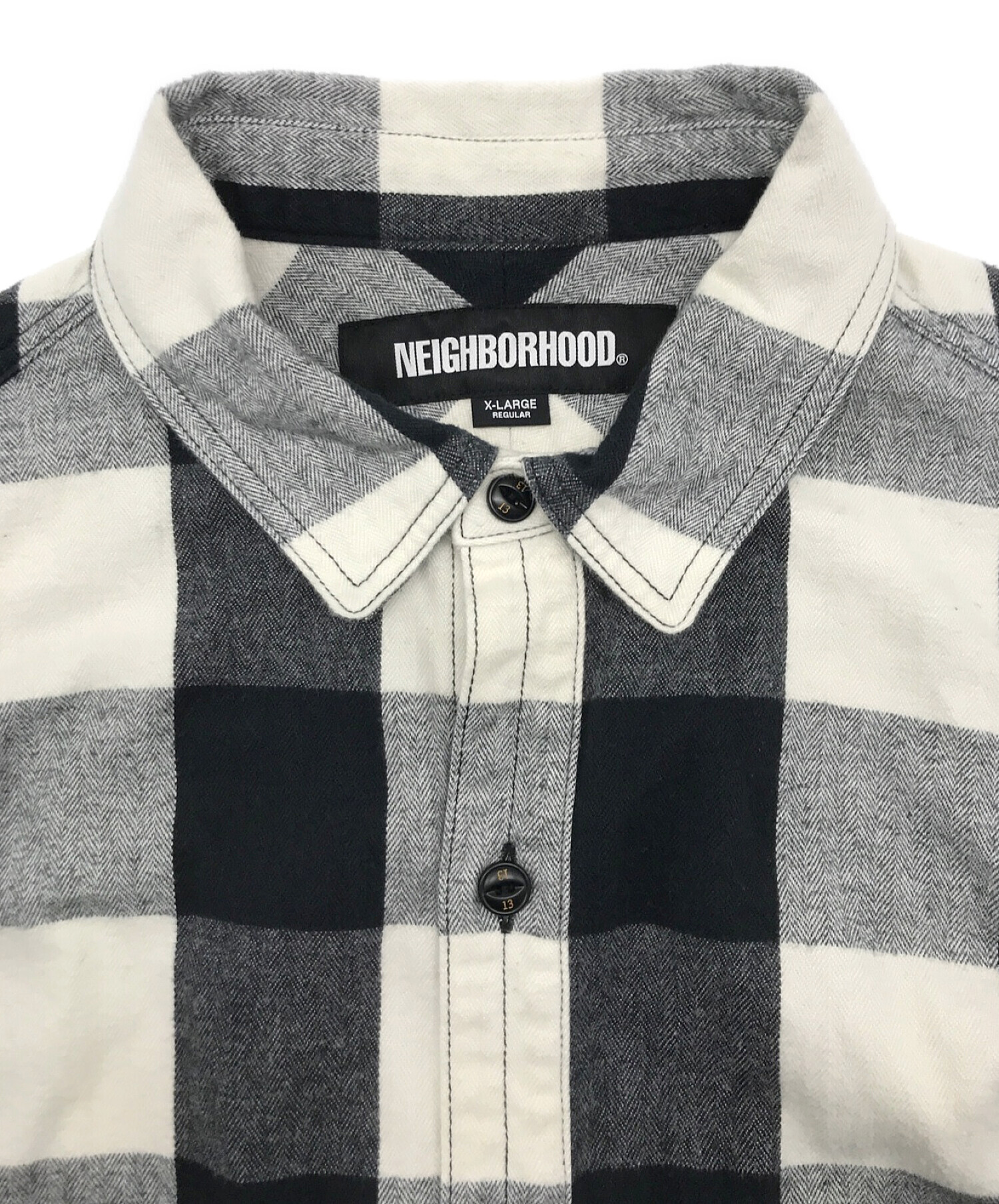 NEIGHBORHOOD ネルシャツ L バッファローチェック ヘラジカ NEIGHBORHOOD ネルシャツ L バッファローチェック ヘラジカ ポロ