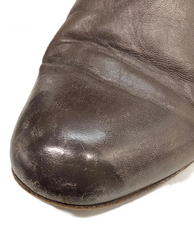 最終値下げ　CHANEL ベージュ レザー ロングブーツ 36 最終値下げ CHANEL ベージュ レザー ロングブーツ 36