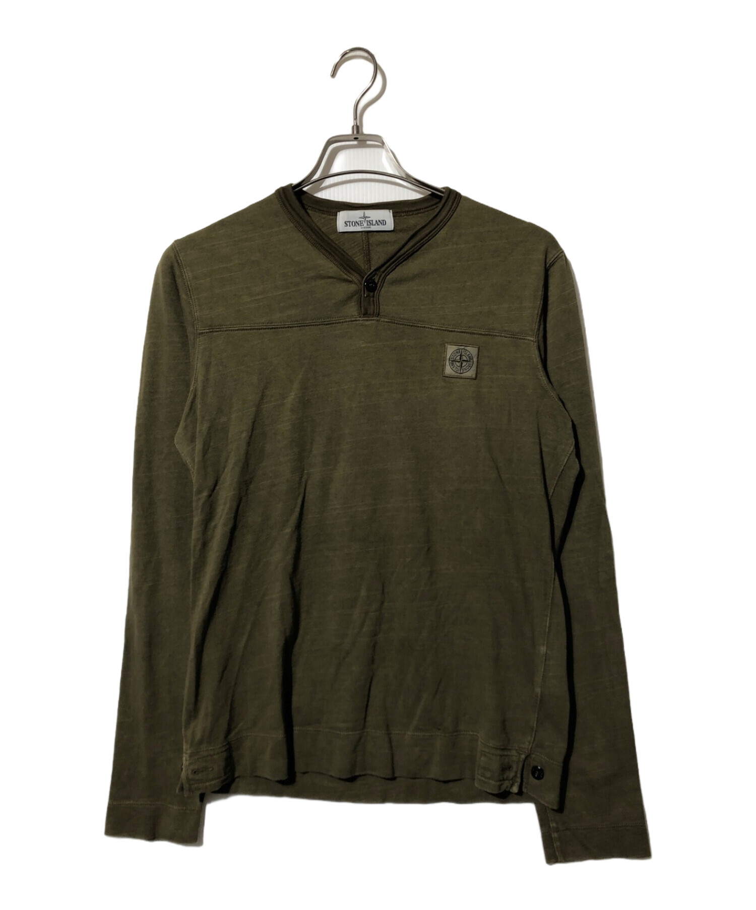 中古・古着通販】STONE ISLAND (ストーンアイランド) ロゴヘンリー
