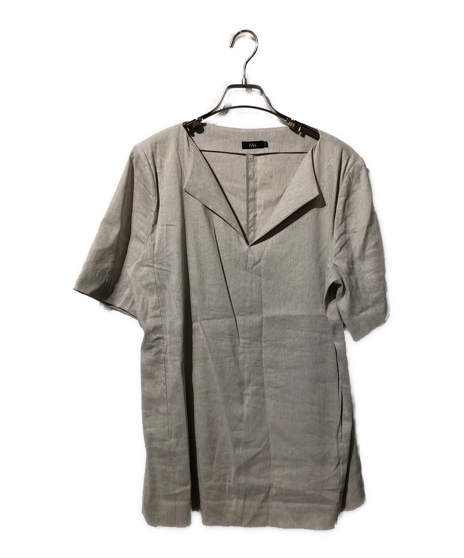 中古・古着通販】M・Fil (エムフィル) リネン混ブラウス ベージュ 