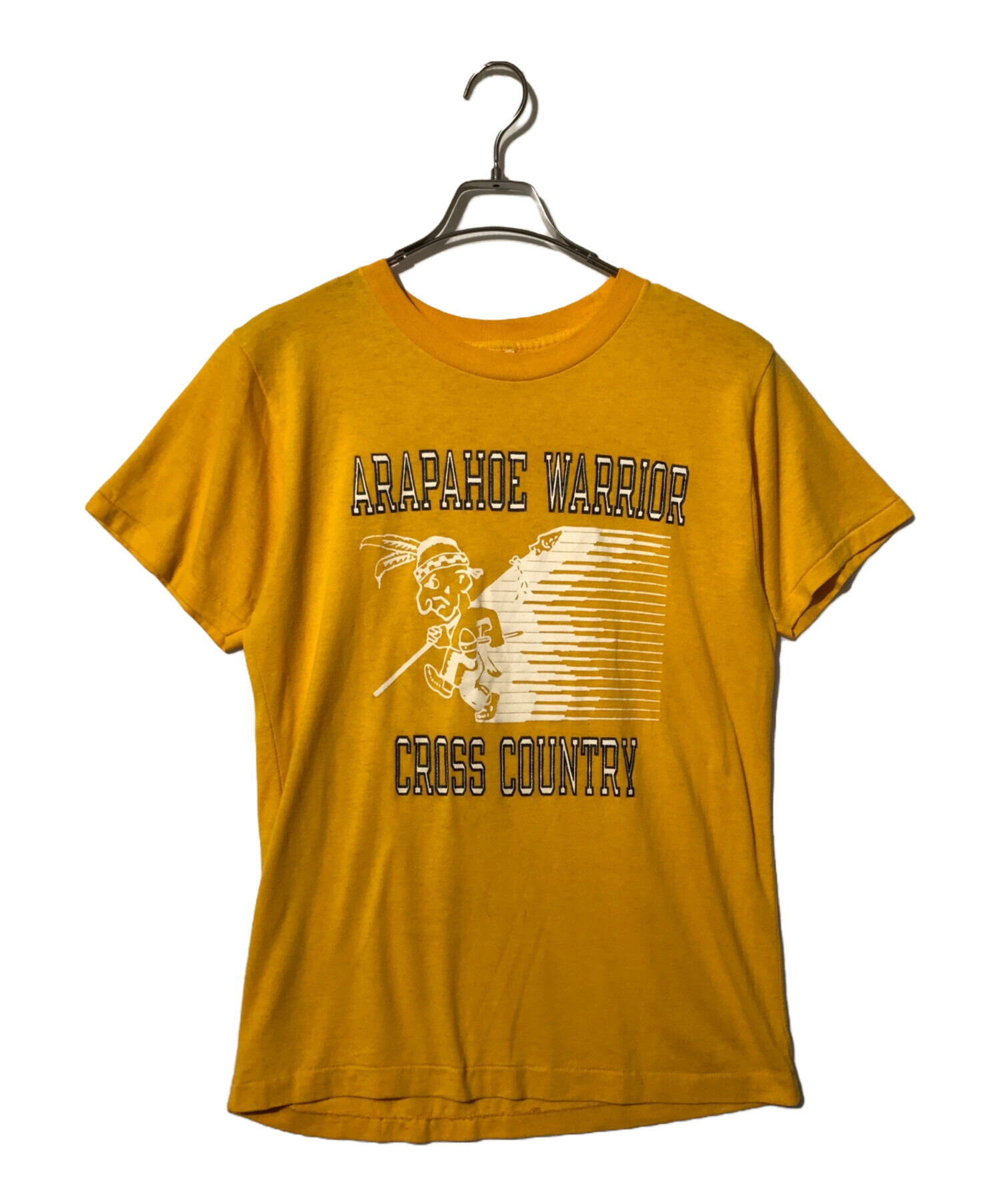 中古・古着通販】Champion (チャンピオン) プリントTシャツ イエロー 