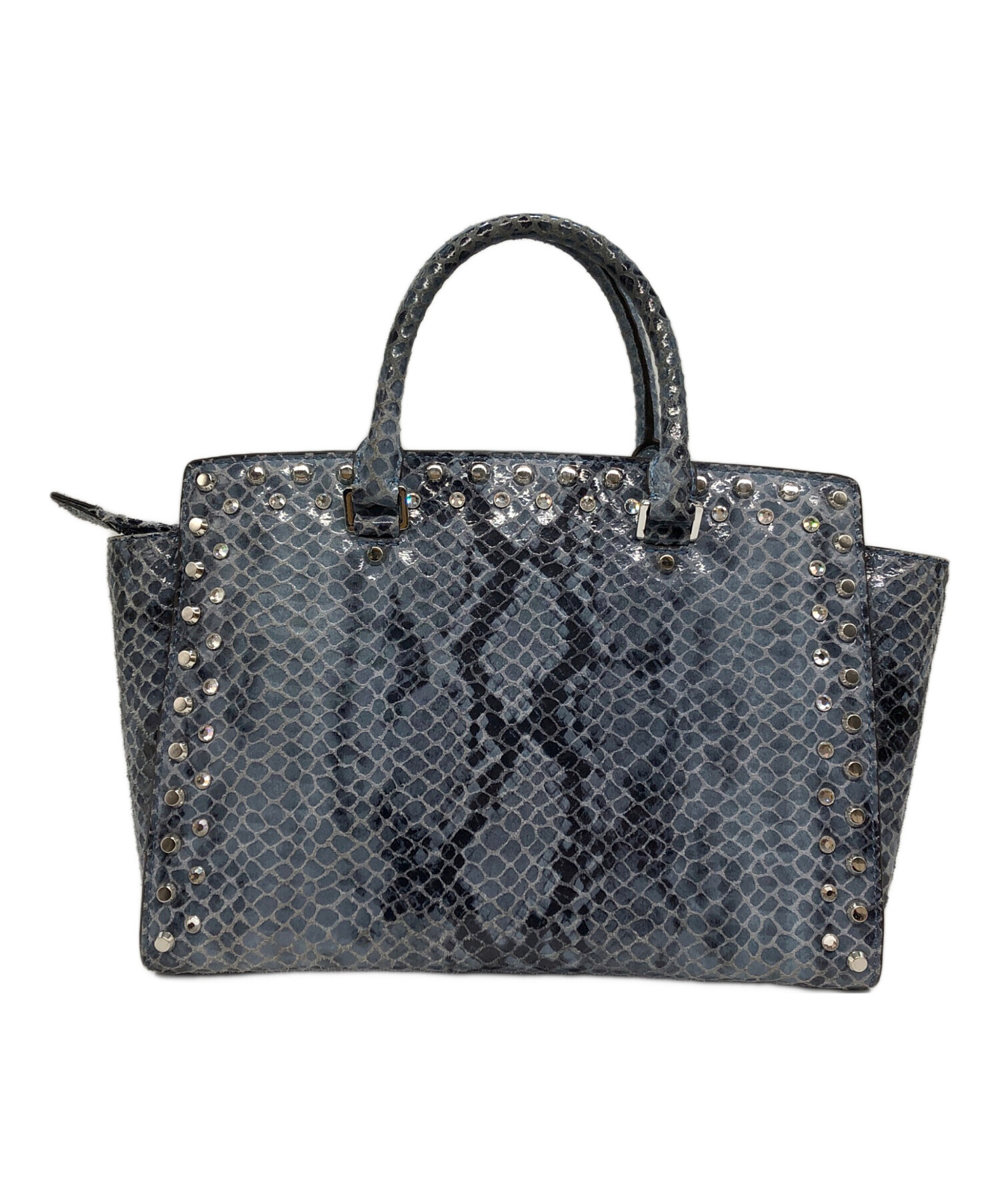 MICHAEL KORS ブラック パイソン トートバッグ