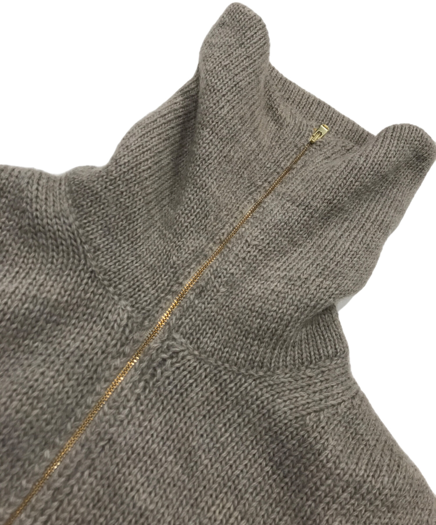 中古・古着通販】Plage (プラージュ) ハーフジップニットワンピース