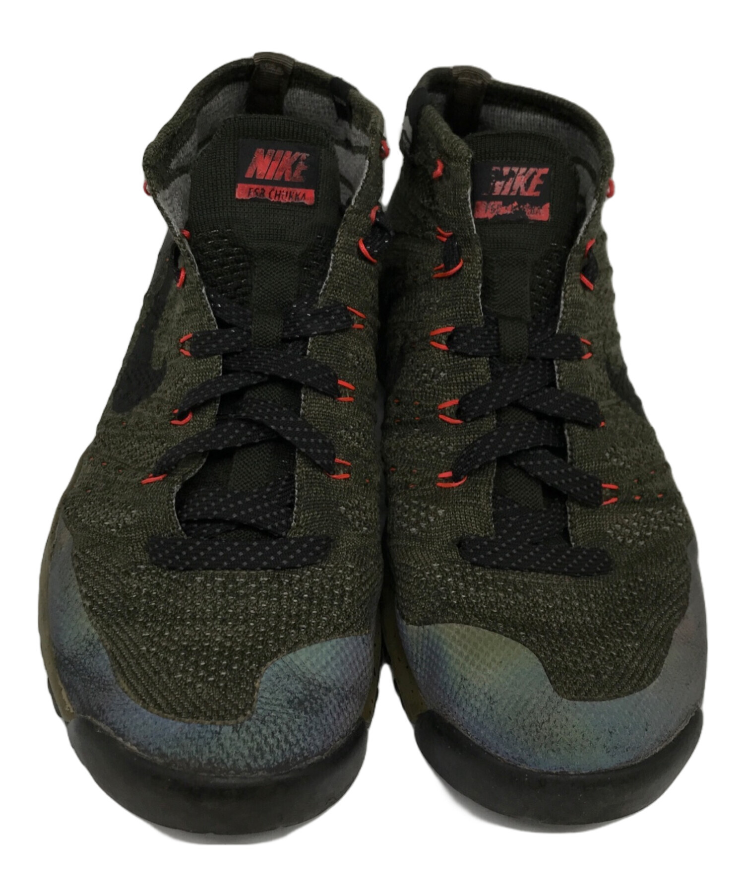 中古・古着通販】NIKE (ナイキ) FLYKNIT TRNR CHUKKA FSB オリーブ 